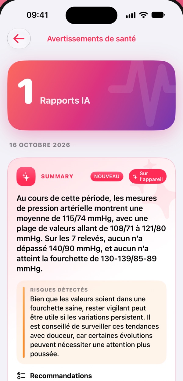 Écran de Pressure Control: Rapports IA privés